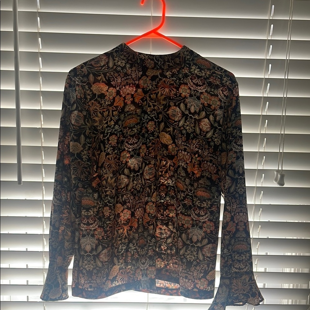 Floral Long Sleeve Women's Top